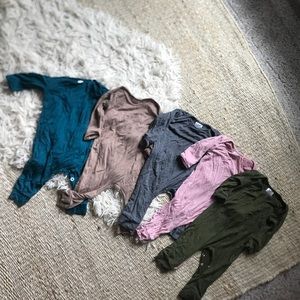 Set of 5 rompers